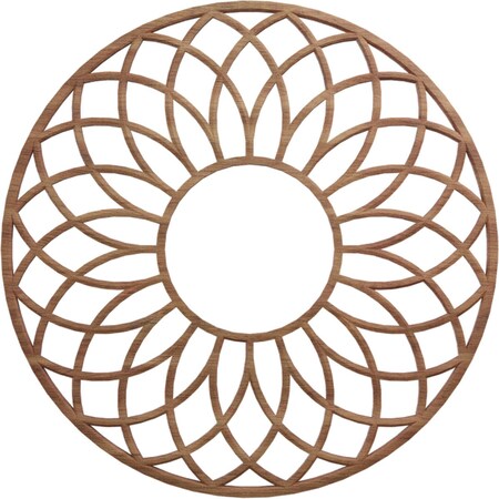 Ekena Millwork Cannes Wood Fretwork Pierced Ceiling Medallion, Walnut, 16"OD x 5 1/2"ID x 3/8"T CMWP16X16X0375CNWA